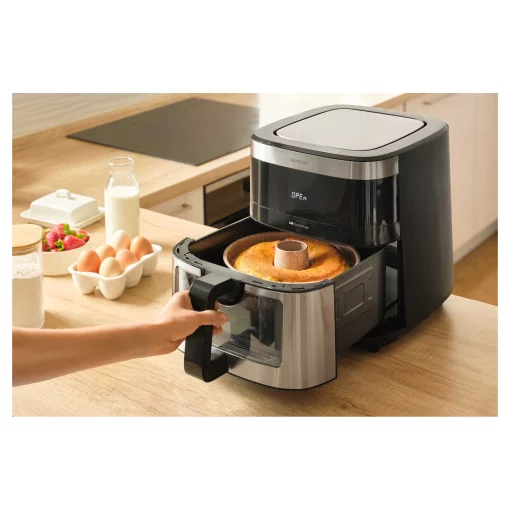 Мультипіч Sencor Vita, 1700Вт, чаша-9л, сенсорне керув., 7 програм, метал/пластик, з віконцем, сіро-чорний