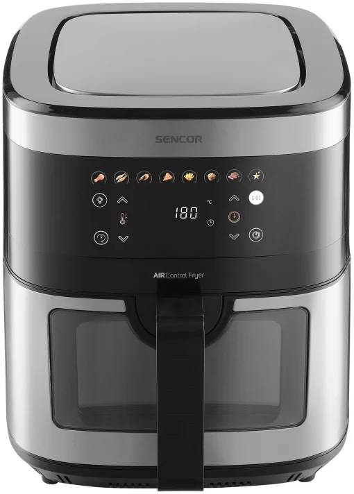 Мультипіч Sencor Vita, 1700Вт, чаша-9л, сенсорне керув., 7 програм, метал/пластик, з віконцем, сіро-чорний