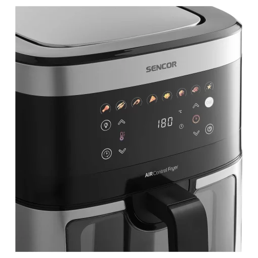 Мультипіч Sencor Vita, 1700Вт, чаша-9л, сенсорне керув., 7 програм, метал/пластик, з віконцем, сіро-чорний