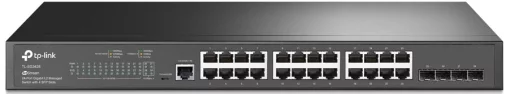 Комутатор TP-LINK SG3428 24xGE, 4xSFP, Керований L2