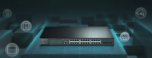 Комутатор TP-LINK SG3428MP 24xGE (24 PoE), 4xSFP, 384Вт Керований L2