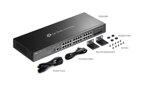 Комутатор TP-LINK SG5428X 24xGE, 4xSFP+, Керований L3