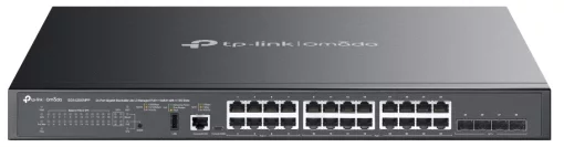 Комутатор TP-LINK SG5428XMPP 24xGE (24xPoE), 4xSFP+, 500Вт, Керований L3