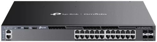 Комутатор TP-LINK SG6428XHP 24xGE (24xPoE), 4xSFP+, 720Вт, Керований L3