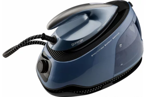 Праска-парогенератор Gorenje, 3000Вт, 1500мл, паровий удар -160гр, дисплей, керам. підошва, синій