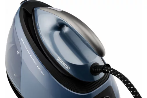 Праска-парогенератор Gorenje, 3000Вт, 1500мл, паровий удар -160гр, дисплей, керам. підошва, синій