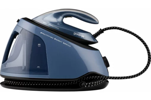 Праска-парогенератор Gorenje, 3000Вт, 1500мл, паровий удар -160гр, дисплей, керам. підошва, синій