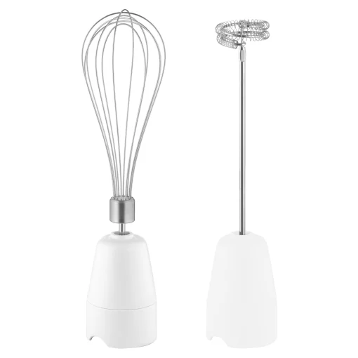 Блендер Sencor заглибний 1200Вт, 5в1, чаша-800мл, спінювач молока, білий