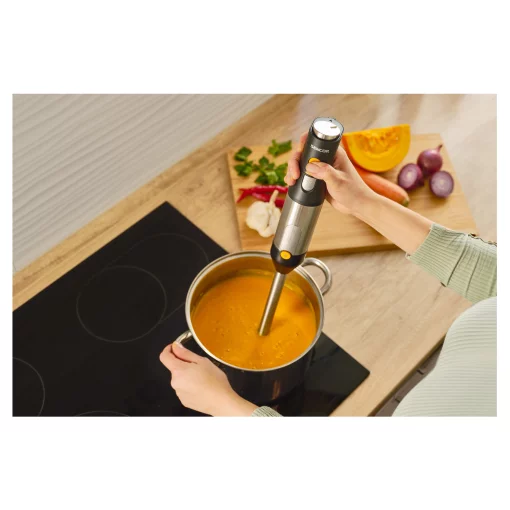 Блендер Sencor заглибний 1200Вт, 5в1, чаша-800мл, спінювач молока, чорний