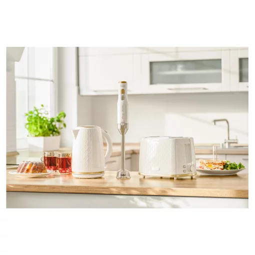 Блендер Sencor заглибний 1200Вт, 6в1, чаша-800мл, спінювач молока, білий