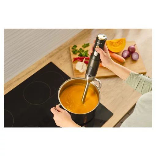 Блендер Sencor заглибний 1200Вт, 6в1, чаша-800мл, спінювач молока, чорний