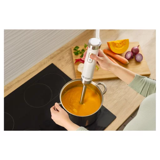 Блендер Sencor заглибний 1500Вт, 10в1, чаша-800мл, млин для спецій, спінювач молока, білий