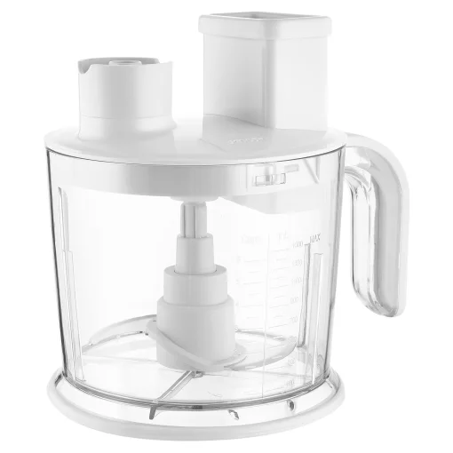 Блендер Sencor заглибний 1500Вт, 10в1, чаша-800мл, млин для спецій, спінювач молока, білий