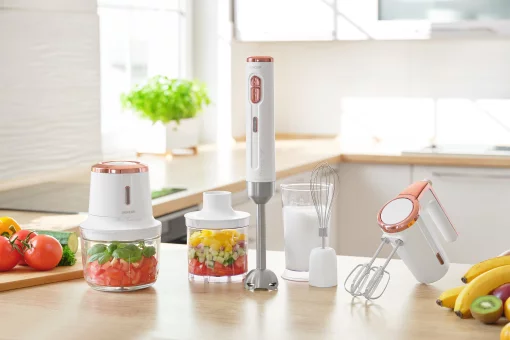 Міксер Sencor ручний Accu technology, 50Вт, насадки-2, безпровідний, USB-C, білий