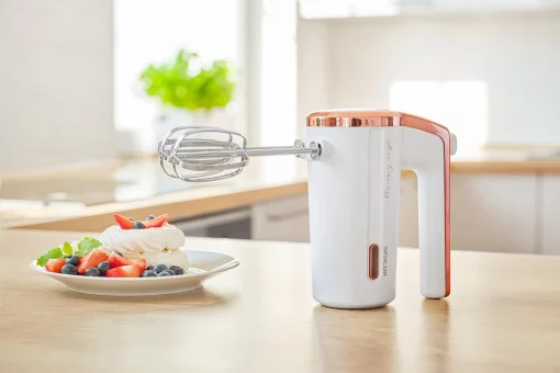 Міксер Sencor ручний Accu technology, 50Вт, насадки-2, безпровідний, USB-C, білий
