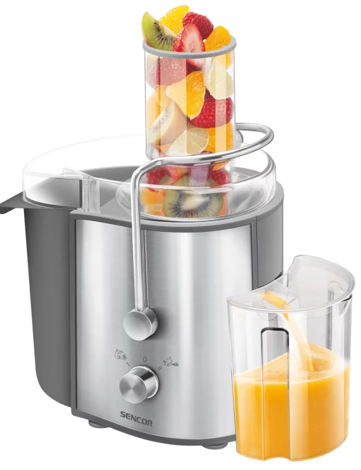Соковитискач Sencor відцентрований 800Вт, чаша-0.75л, жмих-1.6л, пластик/метал, метал