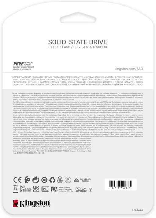 Накопичувач SSD Kingston M.2 1TB PCIe 4.0 KC3000