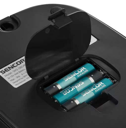 Ваги Sencor кухонні для кави, 2кг, АААx3, регулювання гравітації, пластик, чорний-нержавіюча сталь