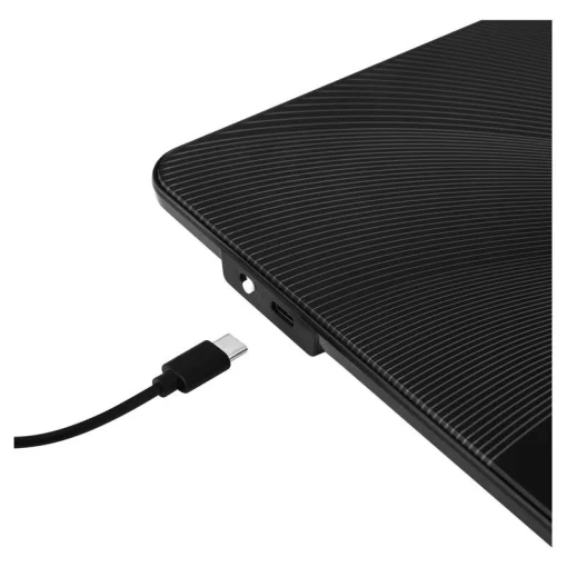 Ваги Sencor кухонні, 10кг, акумулятор 250mAh, USB-C, сенс. керув., скло, чорний