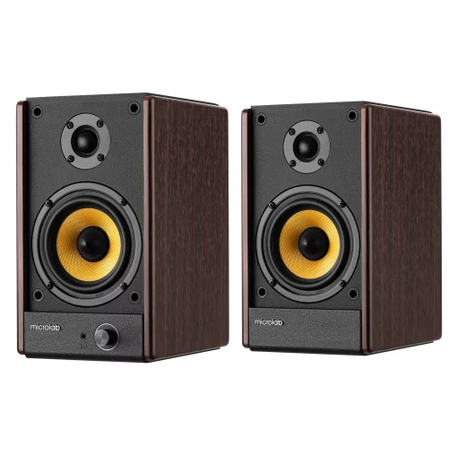 Акустична система MICROLAB SOLO 3 2.0, 40w, mini-jack/, коричневий