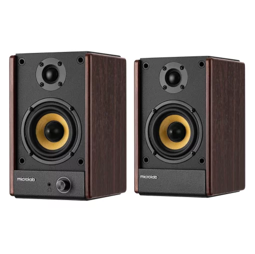 Акустична система MICROLAB SOLO 4 2.0, 60w, mini-jack/, коричневий