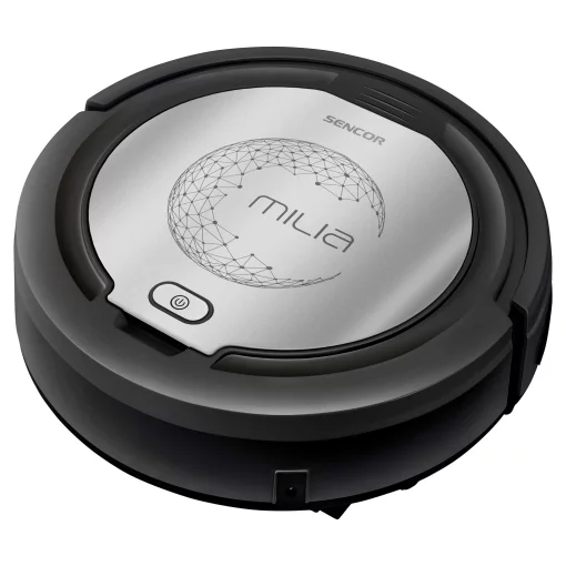 Робот-пилосос Sencor, 100Вт, h=7.5см, конт пил -0.2л, автон. робота до 45хв, вага-2.5кг, НЕРА, чорний