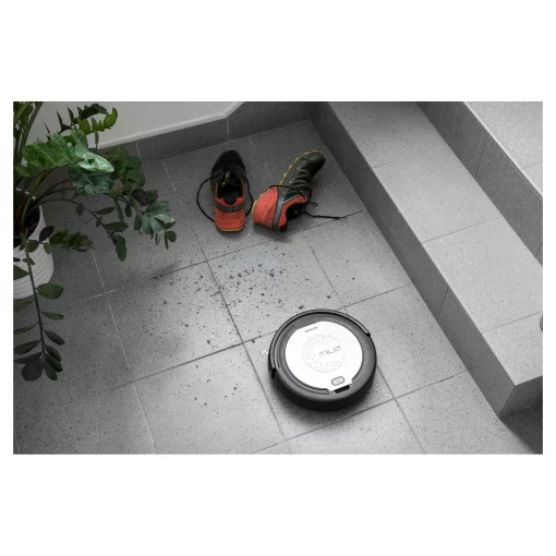 Робот-пилосос Sencor, 100Вт, h=7.5см, конт пил -0.2л, автон. робота до 45хв, вага-2.5кг, НЕРА, чорний