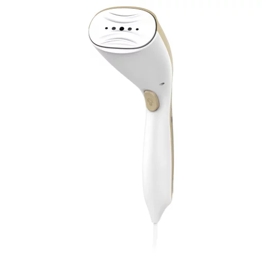 Відпарювач Sencor компактний, 1000Вт, 75мл, постійна пара - 20гр, алюмінієва підошва, білий/бежевий