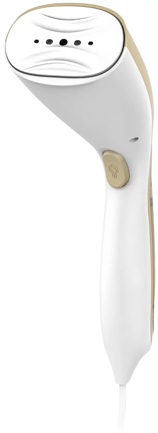 Відпарювач Sencor компактний, 1000Вт, 75мл, постійна пара - 20гр, алюмінієва підошва, білий/бежевий