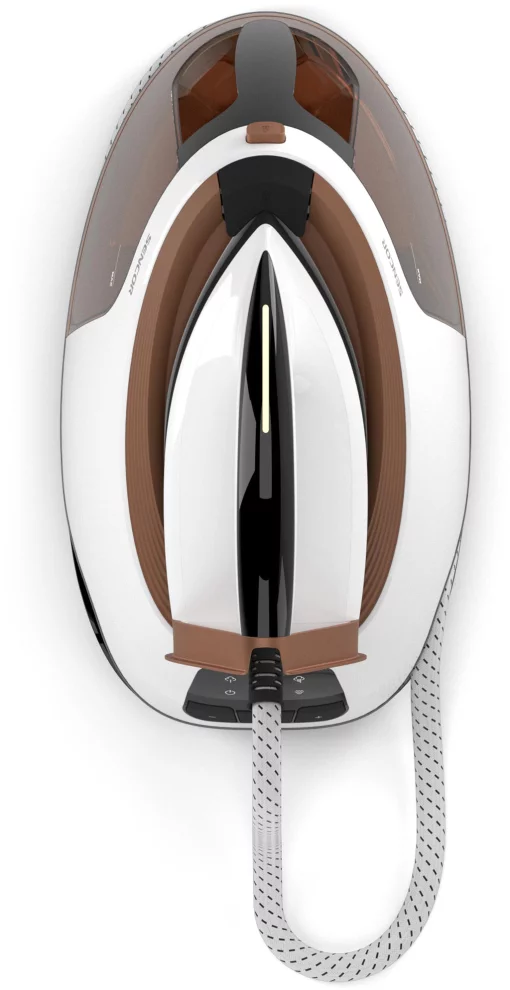 Праска-парогенератор Sencor, 3000Вт, 1500мл, паровий удар -430гр, постійна пара - 160гр, Anti-calc, керам. підошва, біло-коричневий