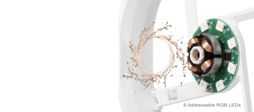 Корпусний вентилятор SilverStone Air Blazer 120RW-ARGB, 120мм, 600-2200rpm, 4pin PWM, 3pin +5VARGB, 7.4-35.6dBa, білий