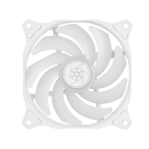 Корпусний вентилятор SilverStone Air Blazer 120RW-ARGB, 120мм, 600-2200rpm, 4pin PWM, 3pin +5VARGB, 7.4-35.6dBa, білий