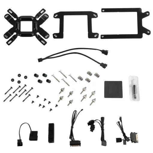 Система рідинного оxолодження SilverStone Icegem 240P-ARGB, LGA2066, 2011, 1366, 115x, 1366, TRX4TR4, AM4, AM3, AM3+, AM2, AM2+, FM1, FM2, TDP280W, чорний