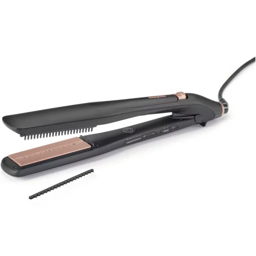 Випрямляч Babyliss Steam Lux Styler, 56Вт, темп.режимов-5, 170-210 °C, термо килимок, кераміка, чорний
