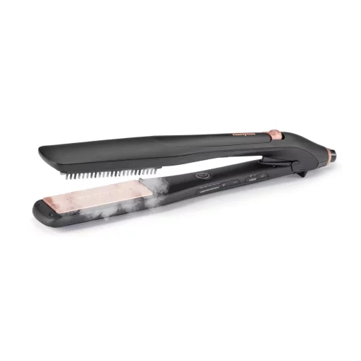 Випрямляч Babyliss Steam Lux Styler, 56Вт, темп.режимов-5, 170-210 °C, термо килимок, кераміка, чорний
