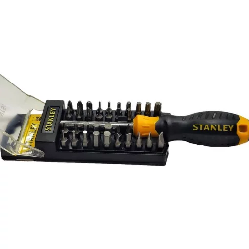 Викрутка Stanley Multibit 1/4", бітотримач, 34 біт, SL,PH,Torx,H, кейс, набір 35шт