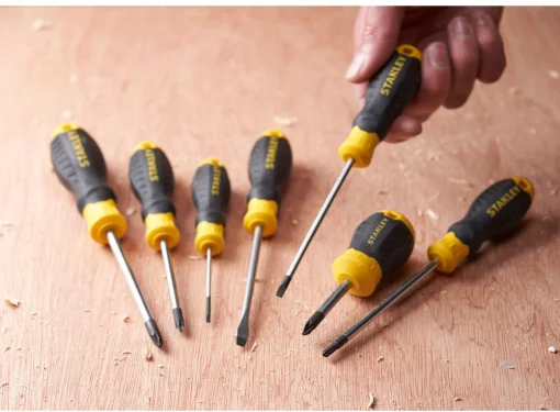 Викрутка Cushion Grip довжиною 100 мм з паралельним жалом під шліц SL 4.0 STANLEY STHT16195-0