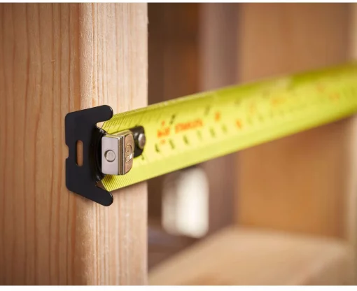 Рулетка вимірювальна CONTROL-LOCK довжиною 8 м/26, шириною 25 мм, в обгумованому корпусі, з подвійною шкалою STANLEY STHT37236-5