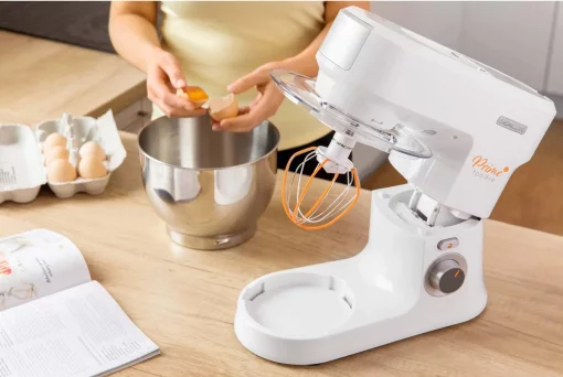 Кухонна машина Sencor 1000Вт, чаша-метал, корпус-пластик, насадок-12, білий