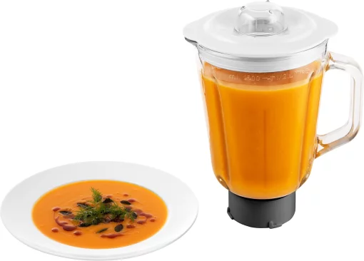 Кухонна машина Sencor 1000Вт, чаша-метал, корпус-пластик, насадок-12, чорний