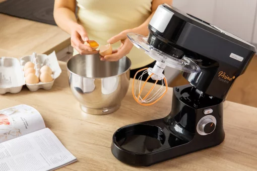 Кухонна машина Sencor 1000Вт, чаша-метал, корпус-пластик, насадок-12, чорний