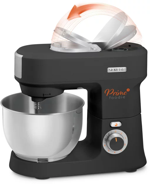 Кухонна машина Sencor 1000Вт, чаша-метал, корпус-пластик, насадок-12, чорний