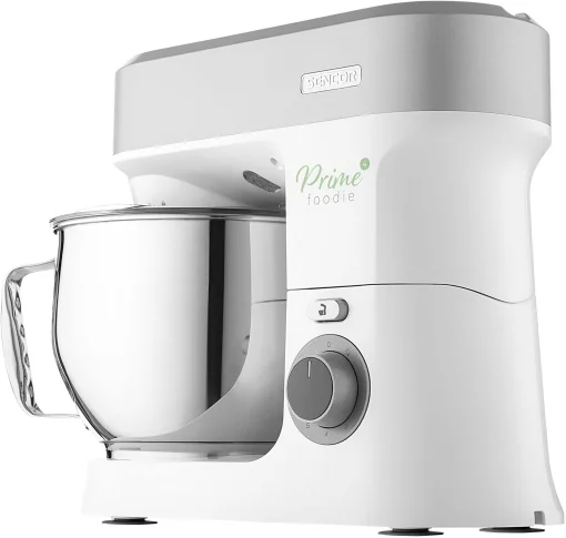 Кухонна машина Sencor 1200Вт, чаша-метал, корпус-пластик, насадок-19, білий