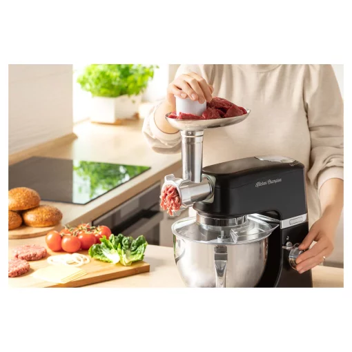 Кухонна машина Sencor 1000Вт, чаша-метал, корпус-пластик, насадок-15, чорний