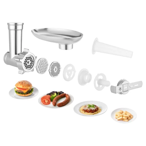 Кухонна машина Sencor 1000Вт, чаша-метал, корпус-пластик, насадок-15, чорний