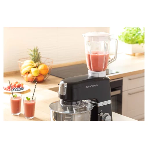 Кухонна машина Sencor 1000Вт, чаша-метал, корпус-пластик, насадок-15, чорний