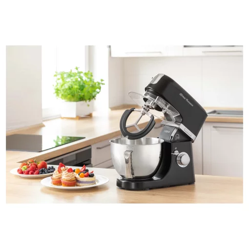 Кухонна машина Sencor 1000Вт, чаша-метал, корпус-пластик, насадок-15, чорний