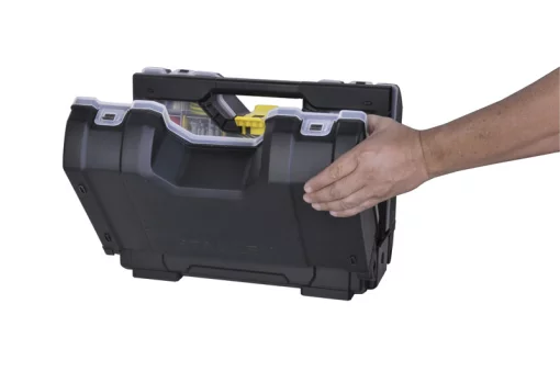 Кейс для інструменту Stanley, Органайзер, 3 відділення, регульовані перегородки, 31.5х42.5х23.4см, пластик