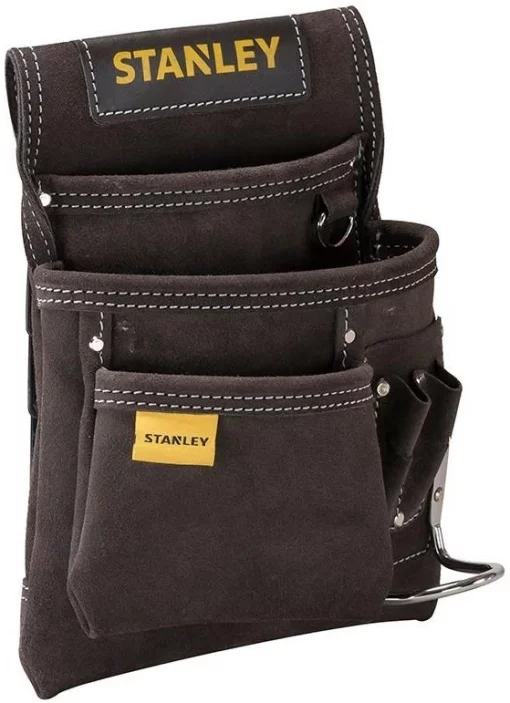Сумка поясна для інструменту Stanley, Кишеня, 3 відділення, металевий тримач молотка, 25x28х9см