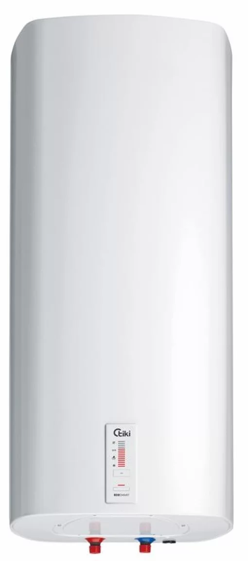 Водонагрівач електр. TIKI слім SuperESD, 50л, 2кВт, сухий тен, вертикальний монтаж, електр. кер-ння, B, білий, 700093